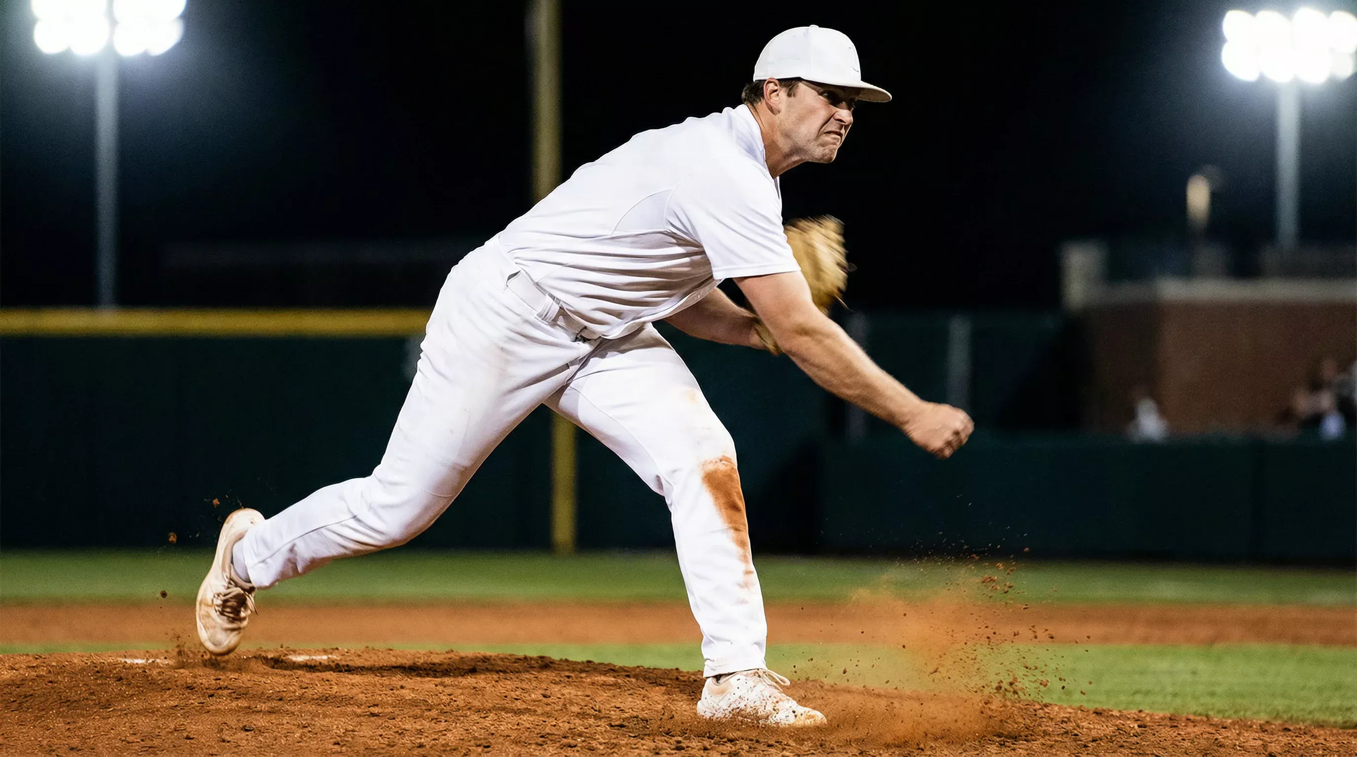 Lanceur partant de baseball MLB sur le monticule en plein match