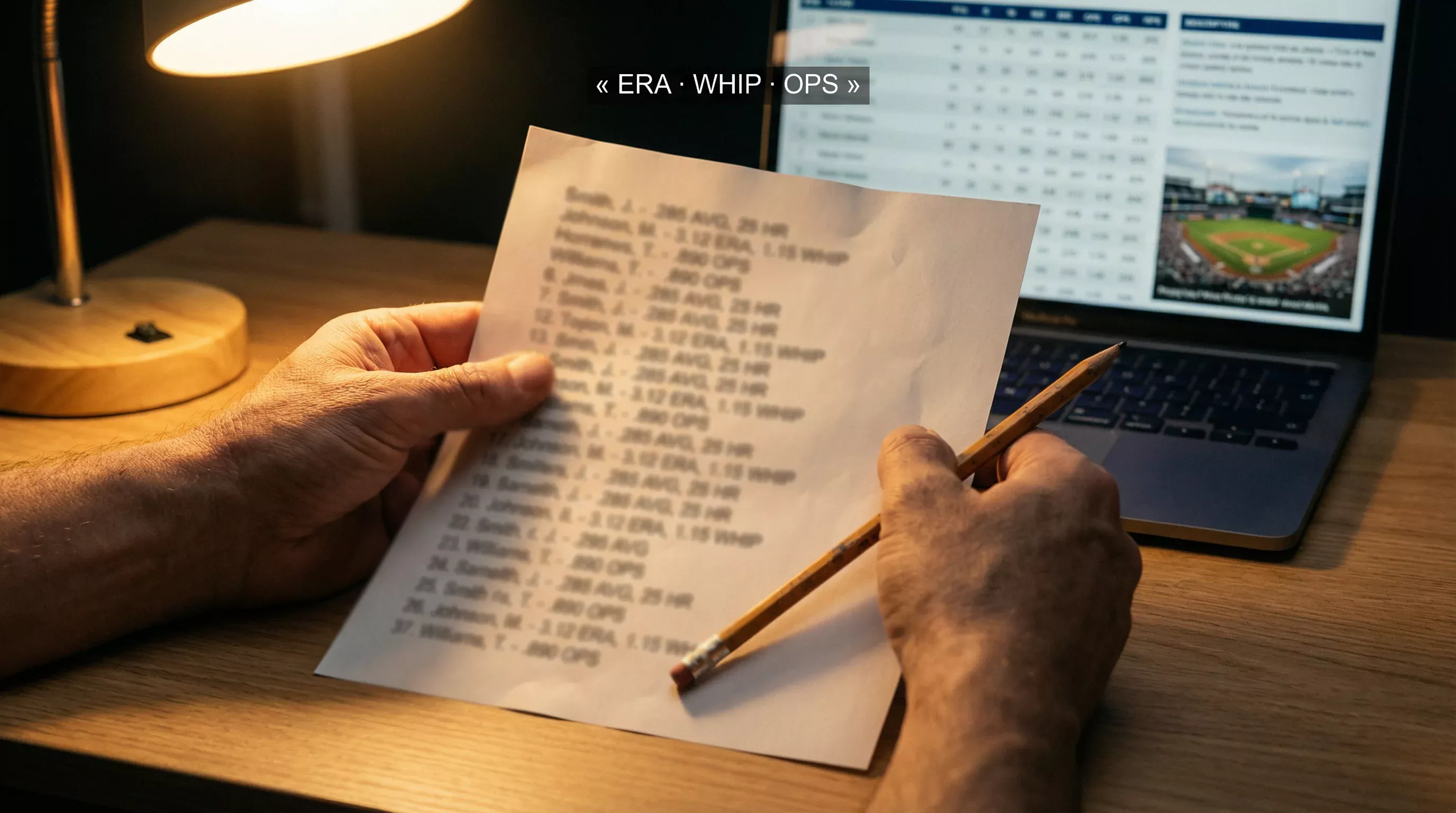 Statistiques MLB pour les paris sportifs : ERA, WHIP et OPS