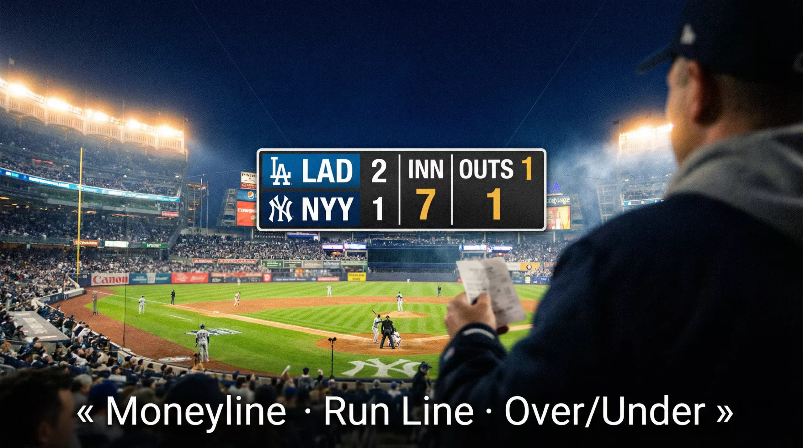 Types de paris baseball : moneyline, run line et over/under MLB