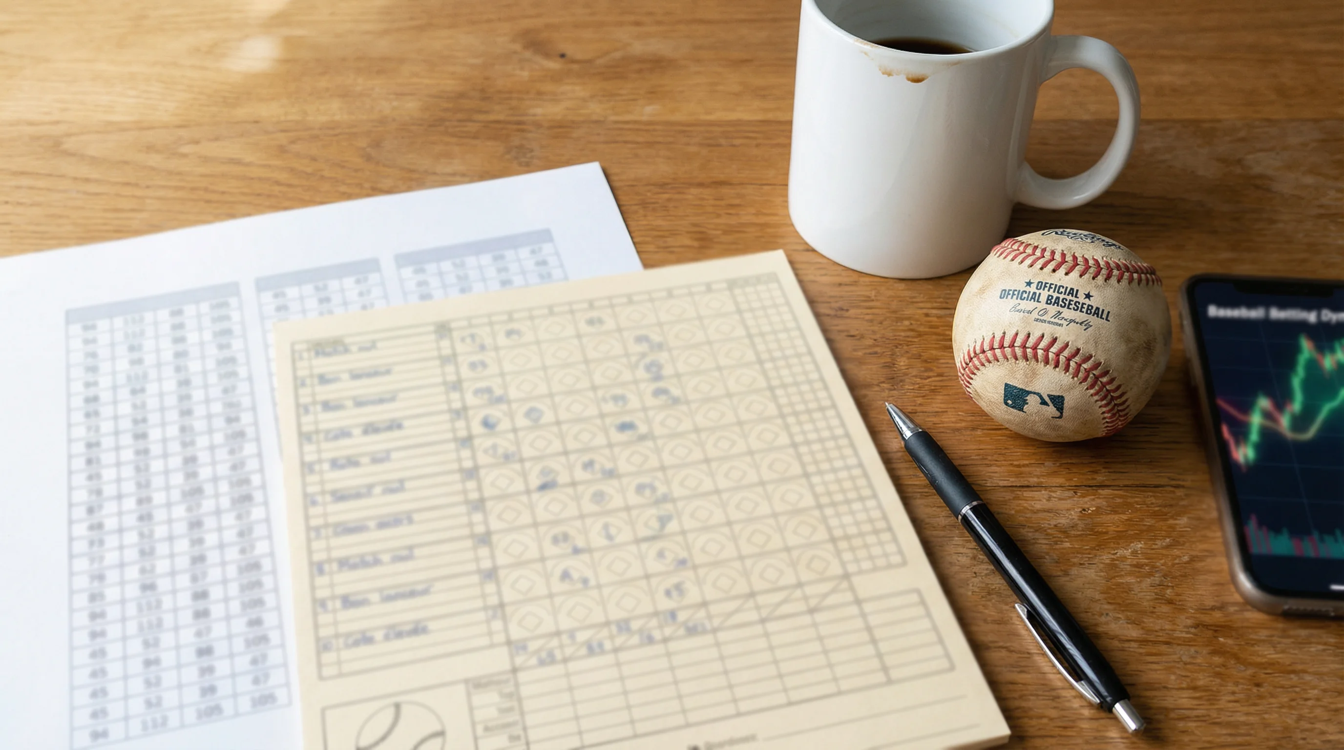 Tableau de cotes de paris baseball avec moneyline et run line MLB